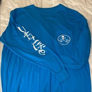 Blue SaltLife long sleeve shirt